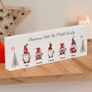 Personalised Gonk Family Mantle Christmas Decoration: 5 - Ornaments By Gift Moments