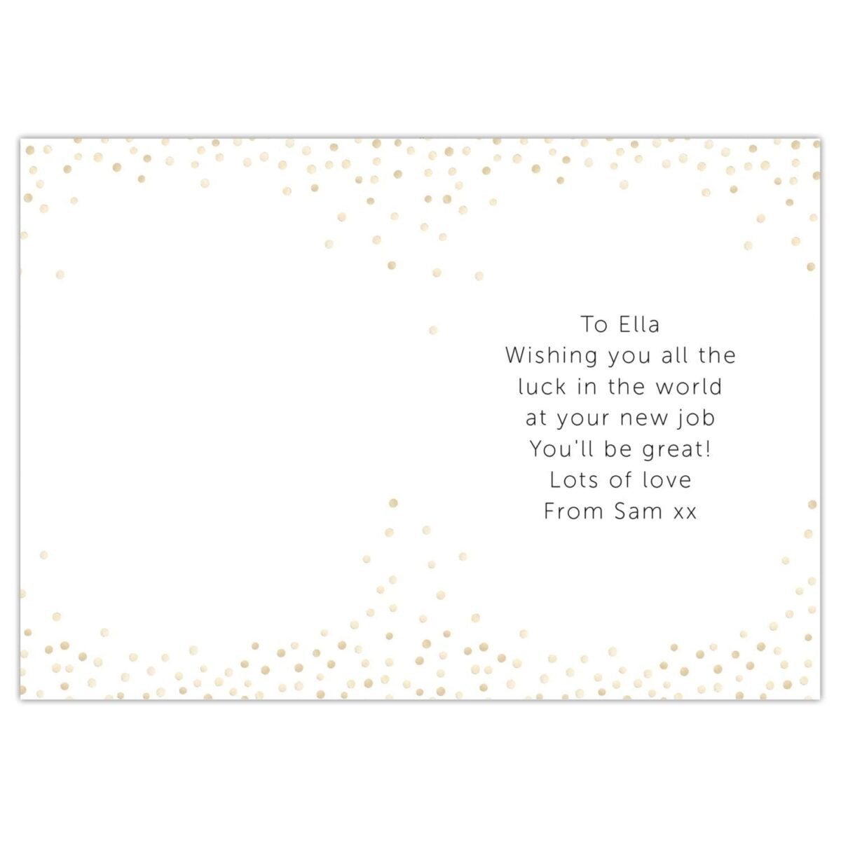 Personalised Good Luck Card: 4 - Greeting Cards By Gift Moments