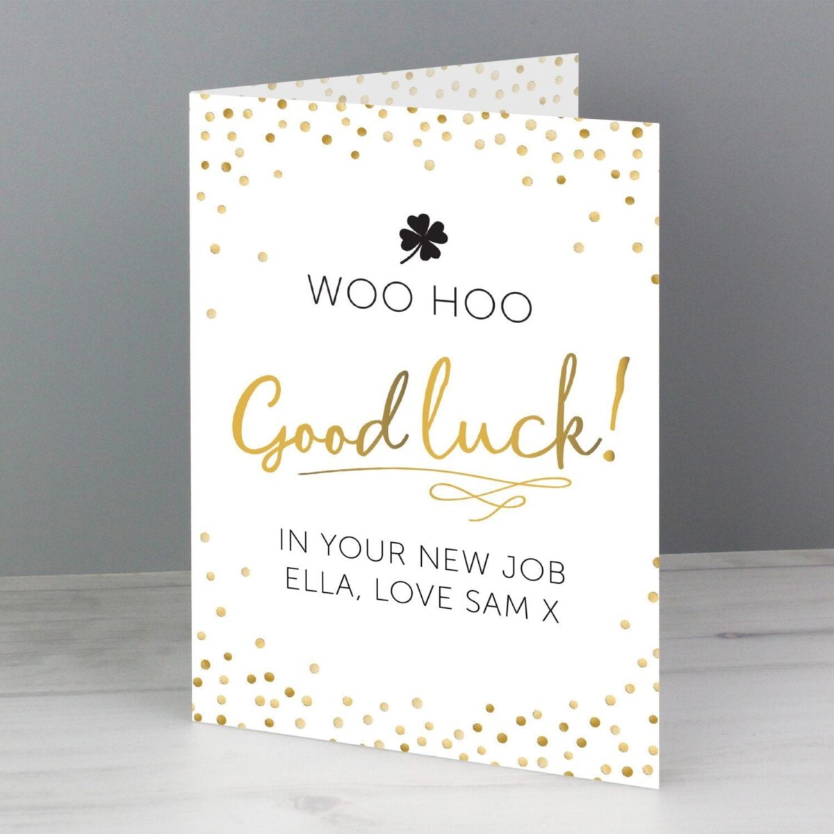 Personalised Good Luck Card: 2 - Greeting Cards By Gift Moments