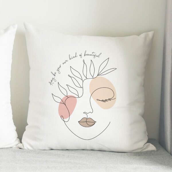 Personalised Grace Line Art Cushion: 1 - Cushions By Gift Moments