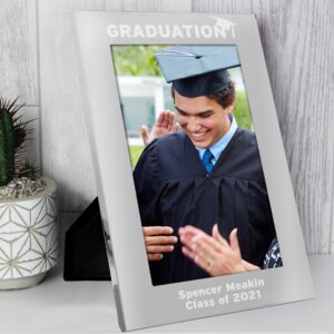 Personalised Graduation 5x7 Silver Photo Frame: 1 - Photo Frames By Gift Moments