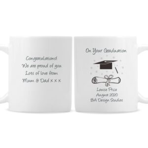 Personalised Graduation Mug: 3 - Mugs By Gift Moments