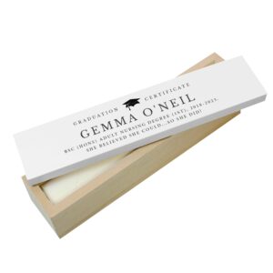 Personalised Graduation Wooden Certificate Holder: 4 - Certificate Holders By Gift Moments