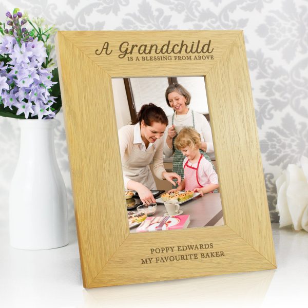 Personalised A Grandchild Is A Blessing 6x4 Photo Frame: 2 - Photo Frames By Gift Moments