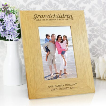 Personalised Grandchildren Are A Blessing 6x4 Photo Frame: 7 - Photo Frames By Gift Moments