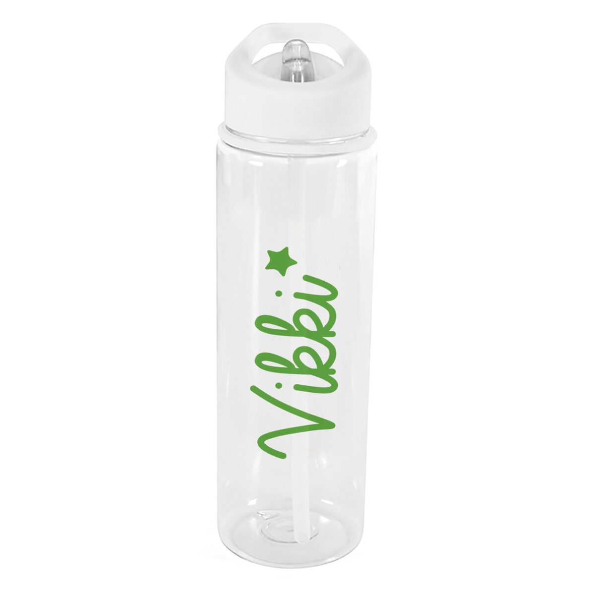 Personalised Green Star Name Only Water Bottle: 2 - Water Bottles By Gift Moments