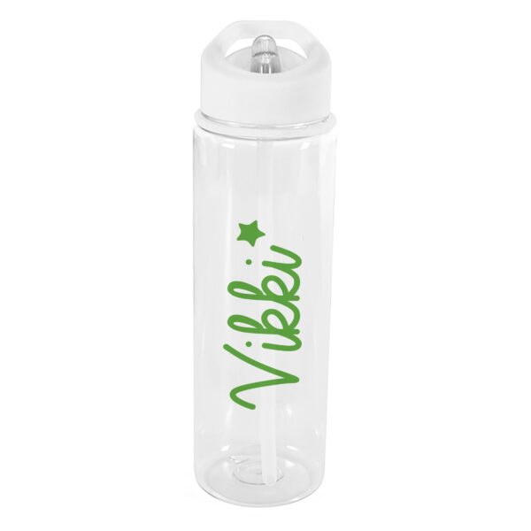 Personalised Green Star Name Only Water Bottle: 2 - Water Bottles By Gift Moments