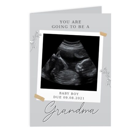 Personalised Grey Snapshot Photo Upload Greeting Card: 5 - Greeting Cards By Gift Moments