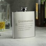 Personalised Groomsman Hip flask: 1 - Hip Flasks By Gift Moments