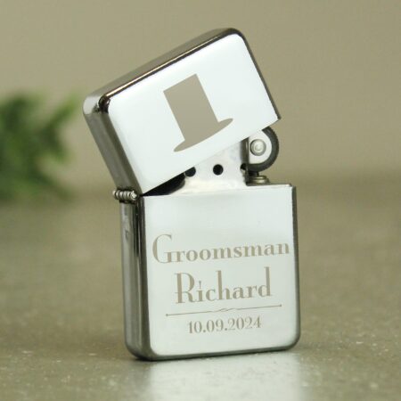 Personalised groomsman lighter
