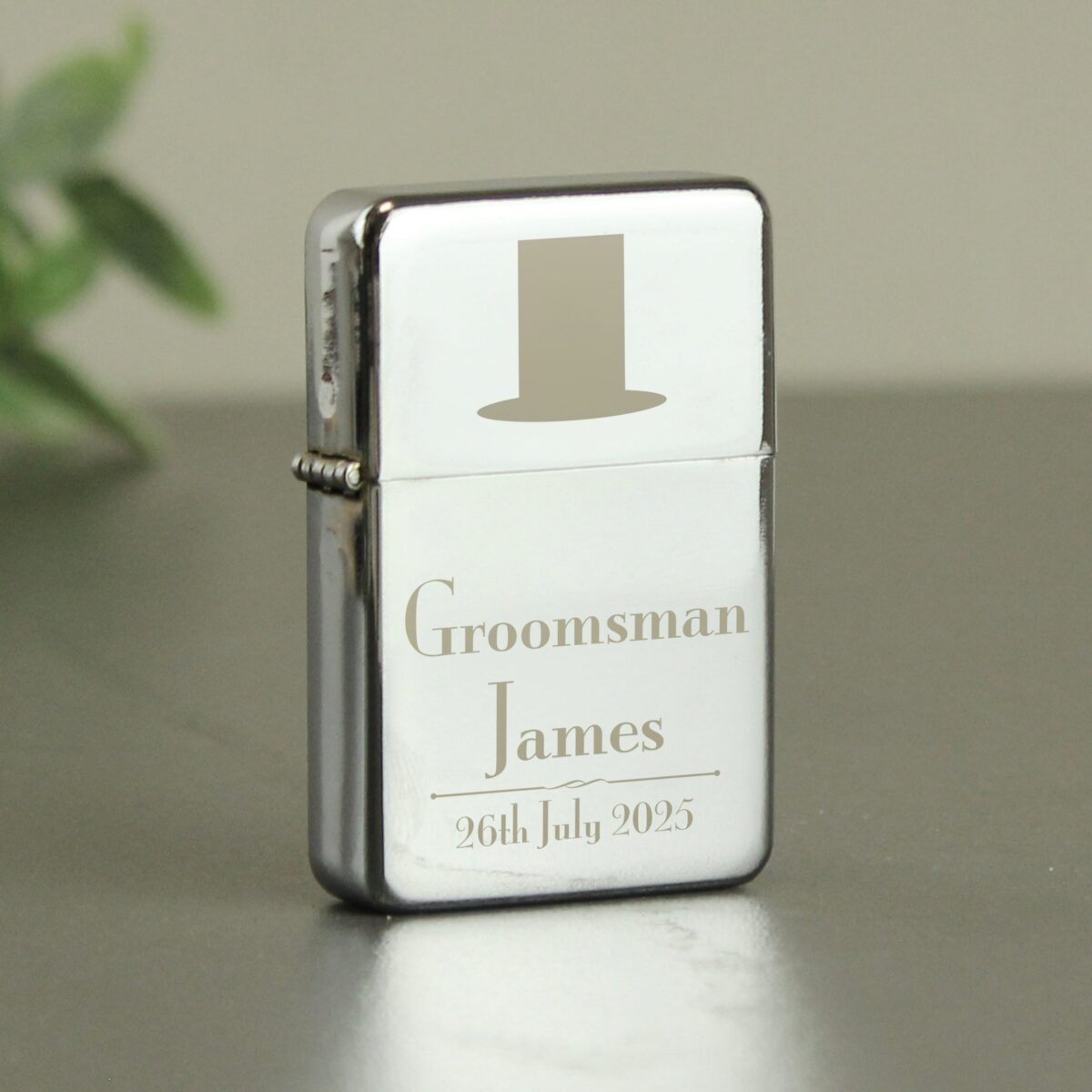 Personalised groomsman lighter