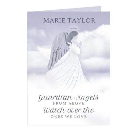 Personalised Guardian Angel Card: 5 - Greeting Cards By Gift Moments