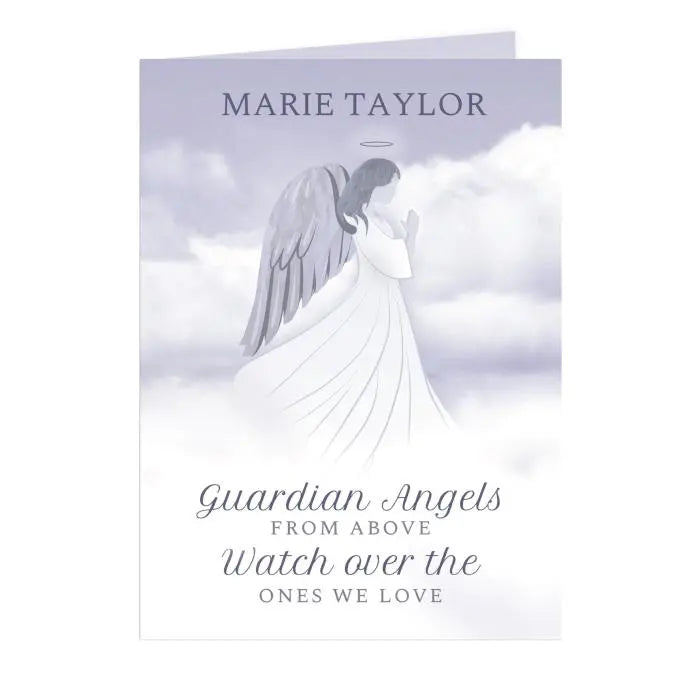 Personalised Guardian Angel Card: 5 - Greeting Cards By Gift Moments