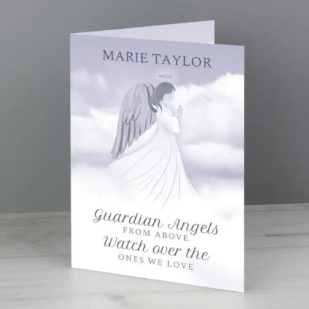 Personalised Guardian Angel Card: 2 - Greeting Cards By Gift Moments