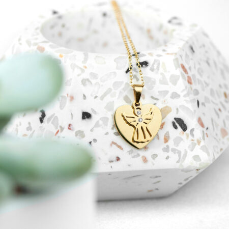 Personalised Guardian Angel Pendant Necklaces: 7 - Necklaces By Gift Moments