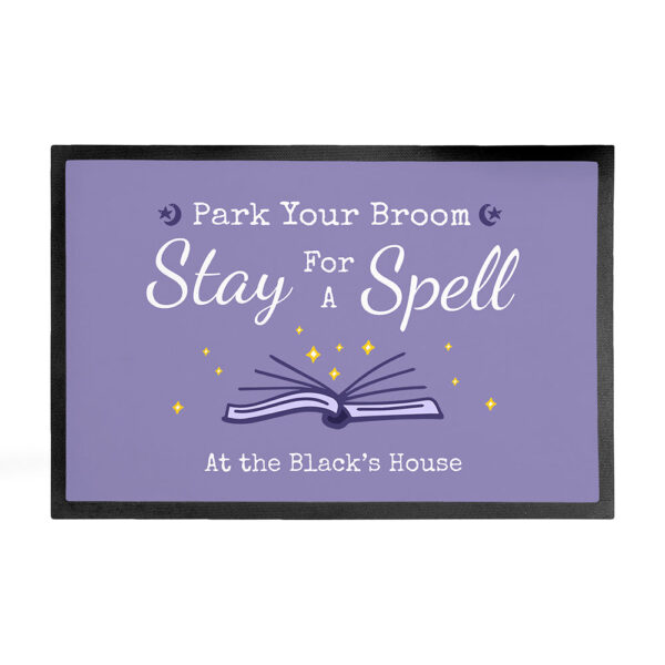 Personalised Halloween Spell Book Doormat: 2 - Doormats By Gift Moments