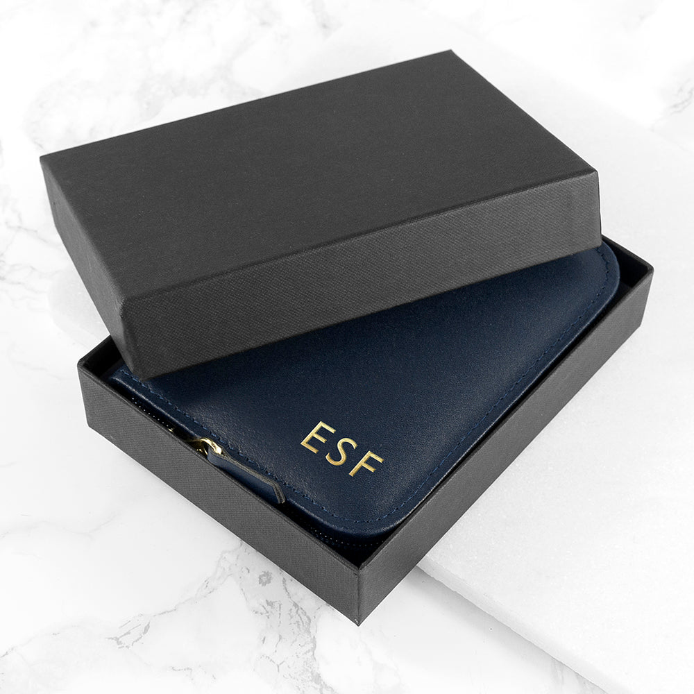 Personalised handmade leather double playing card cases
