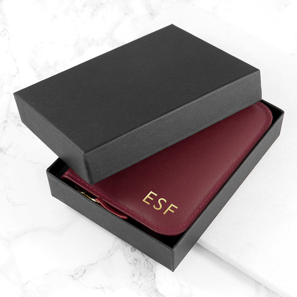 Personalised handmade leather double playing card cases