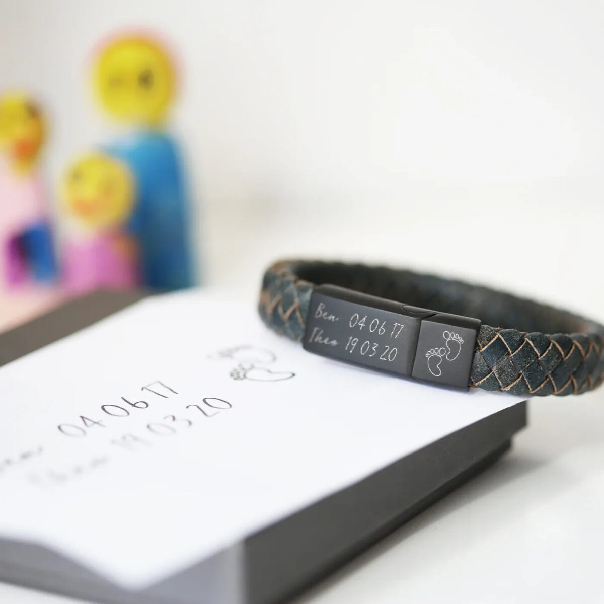 Personalised Handwriting Men’s Bracelet Iron: 6 - Medium 20cm - Bracelets By Gift Moments