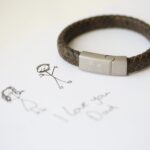 Personalised Handwriting Men’s Bracelet Rustic: 1 - Bracelets By Gift Moments