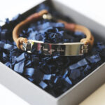Personalised Handwriting Men’s Leather Tan Bracelet: 1 - Bracelets By Gift Moments