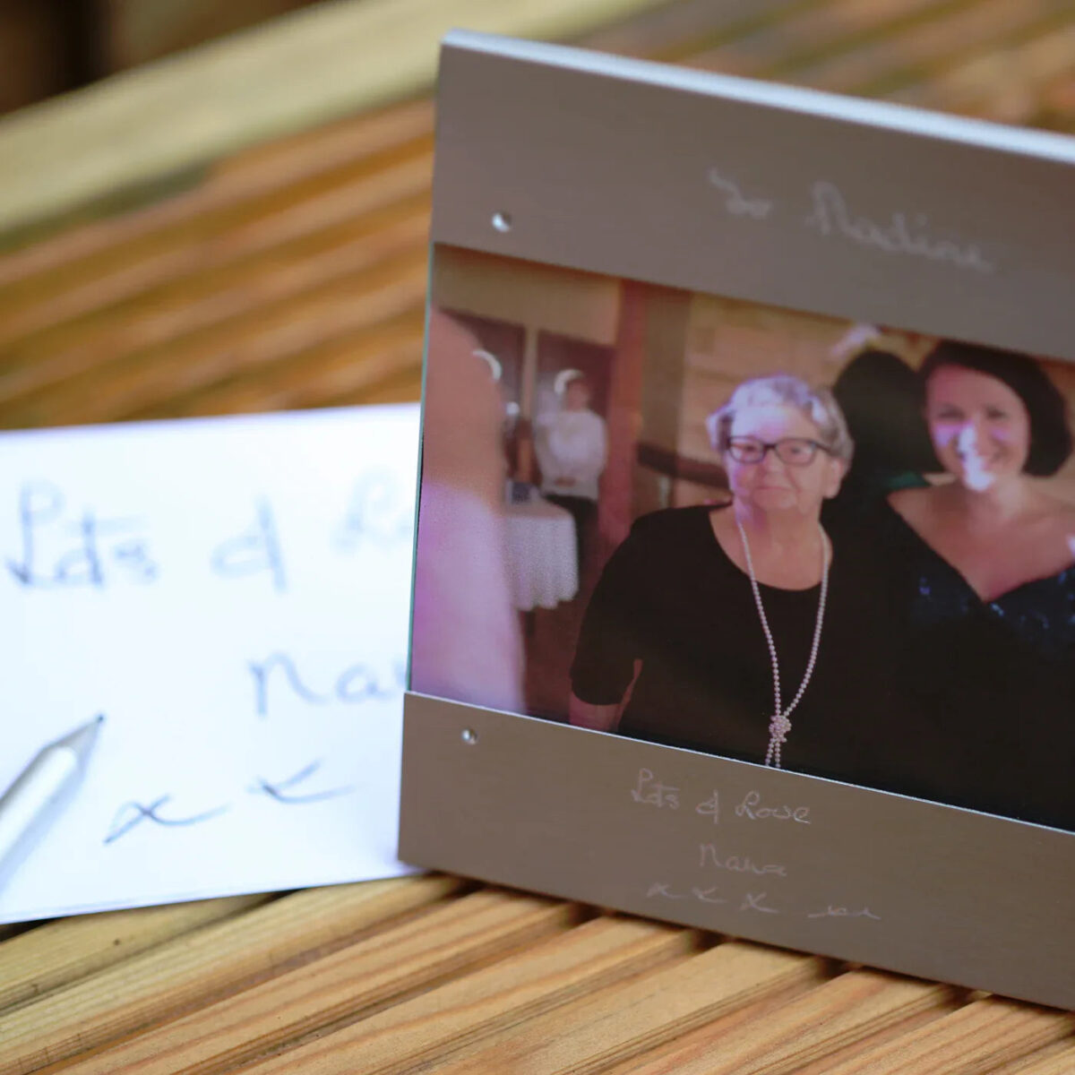 Personalised handwriting photo frame