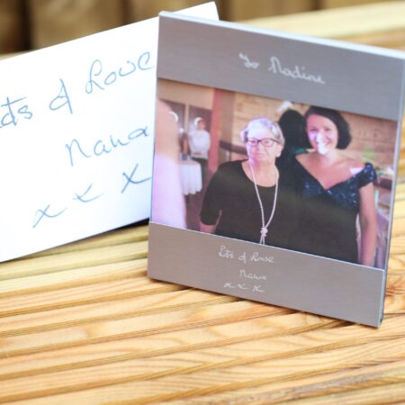 Personalised handwriting photo frame