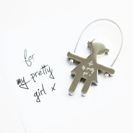 Personalised Handwriting Skipping Sally Keyring: 3 - Keyrings By Gift Moments