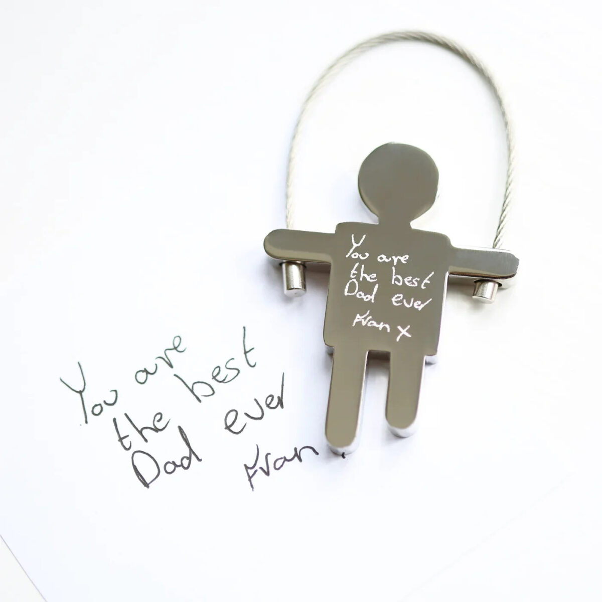 Personalised Handwriting Skipping Sam Keyring: 2 - Keyrings By Gift Moments