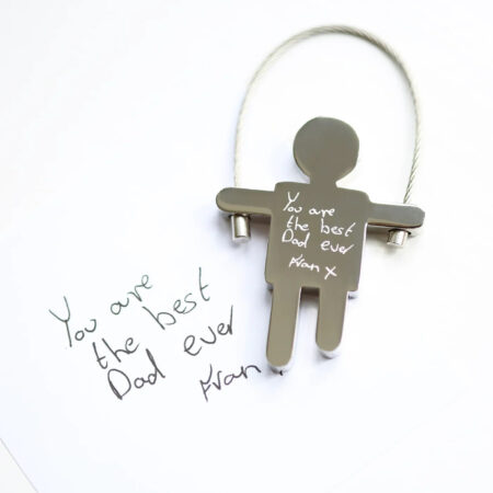 Personalised Handwriting Skipping Sam Keyring: 2 - Keyrings By Gift Moments