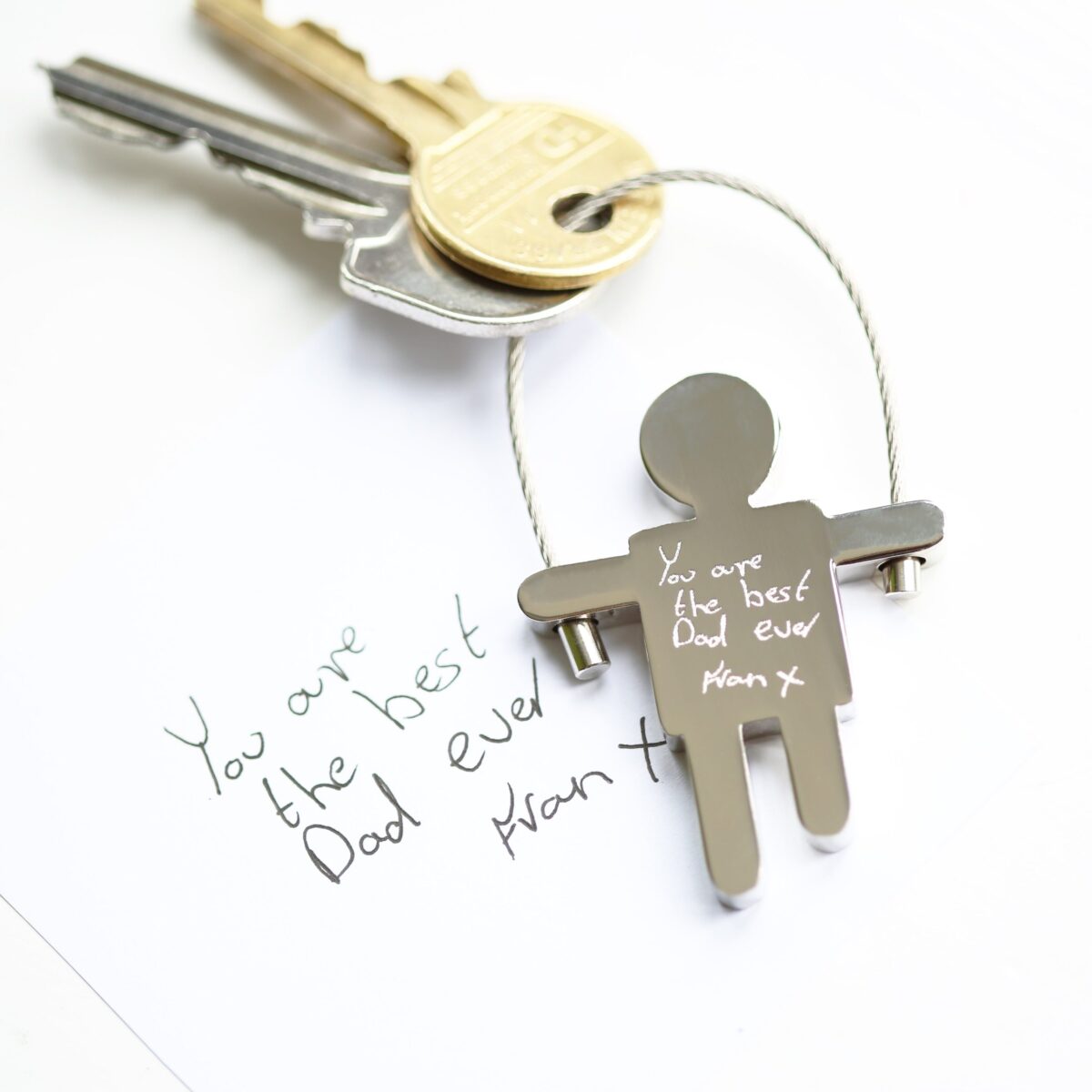 Personalised Handwriting Skipping Sam Keyring: 1 - Keyrings By Gift Moments