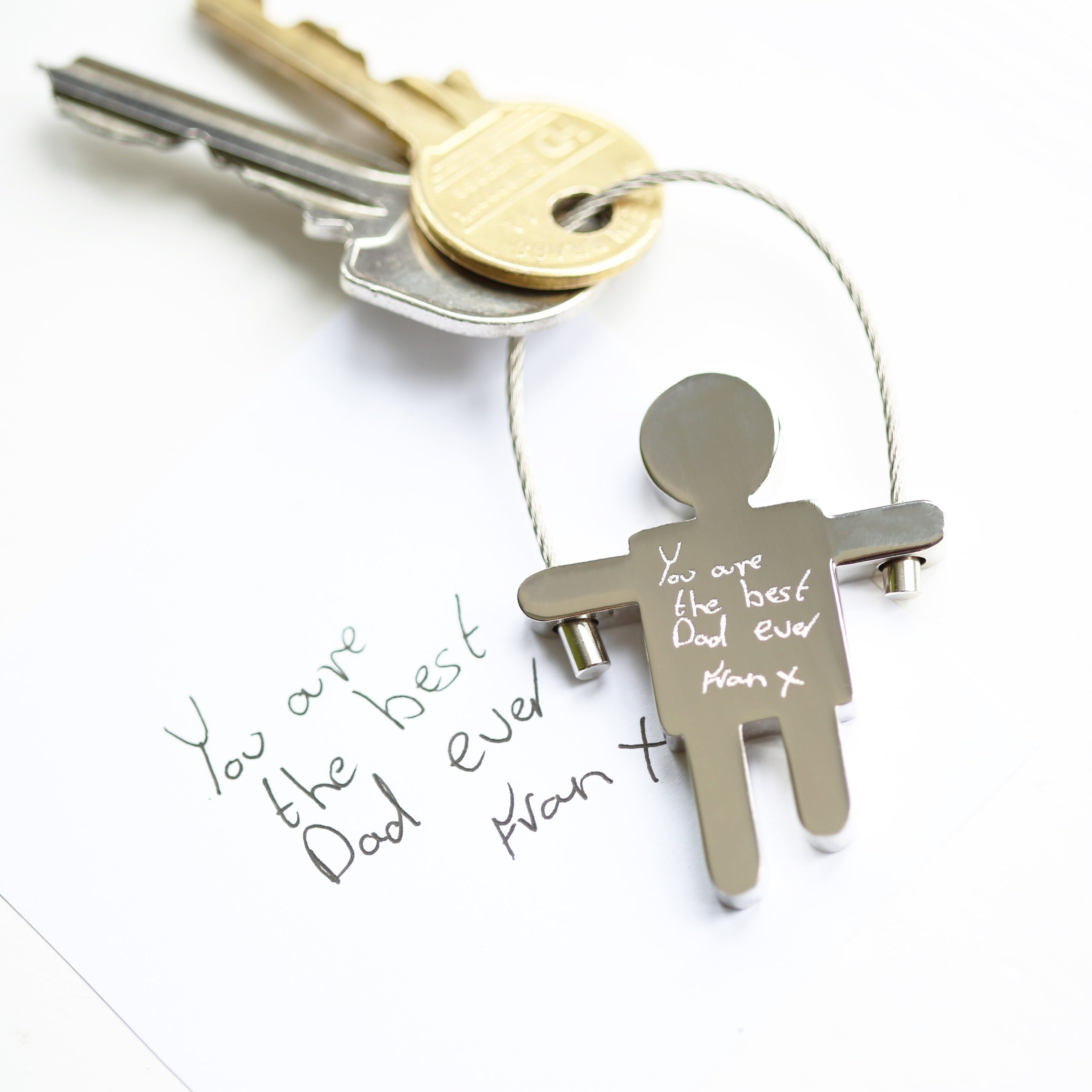 Personalised Handwriting Skipping Sam Keyring: 1 - Keyrings By Gift Moments
