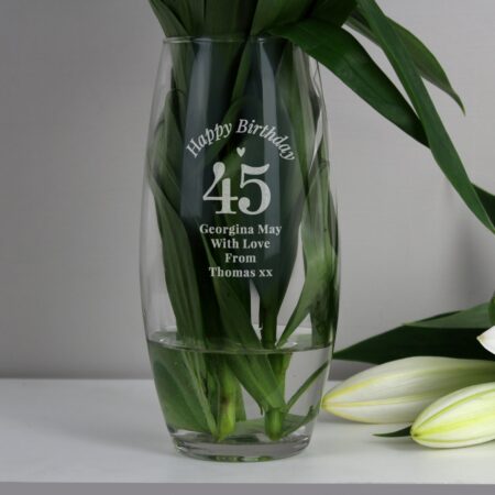 Personalised Happy Birthday Bullet Vase: 1 - Vases By Gift Moments