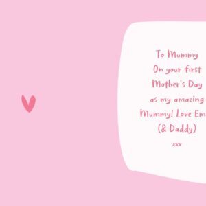 Personalised Happy First Mother’s Day Card: 4 - Greeting Cards By Gift Moments