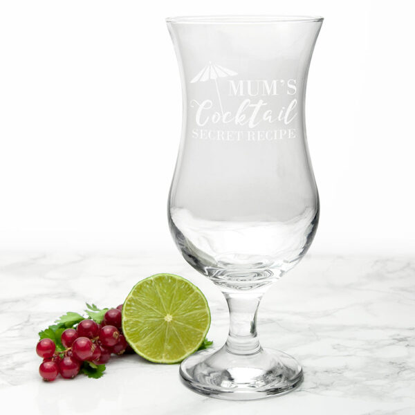 Personalised Happy Hour Cocktail Glass: 2 - Cocktail Glasses By Gift Moments