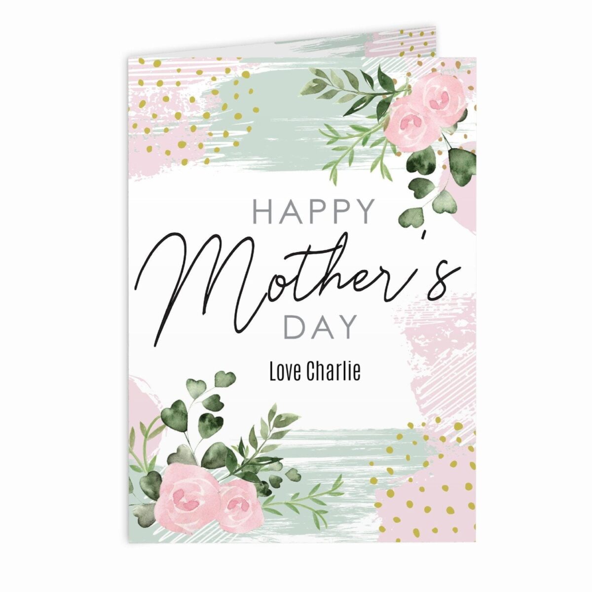 Personalised Happy Mothers Day Abstract Rose Card: 3 - Greeting Cards By Gift Moments
