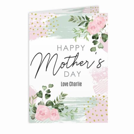 Personalised Happy Mothers Day Abstract Rose Card: 3 - Greeting Cards By Gift Moments