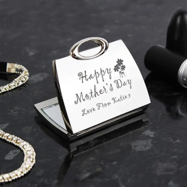Personalised Happy Mothers Day Compact Mirror: 1 - Compact Mirrors By Gift Moments
