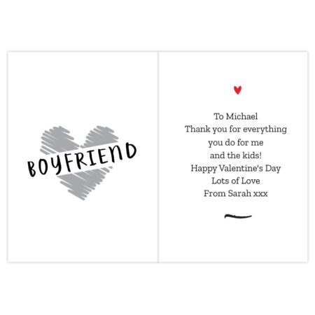 Personalised Happy Valentine’s Day Card: 4 - Greeting Cards By Gift Moments