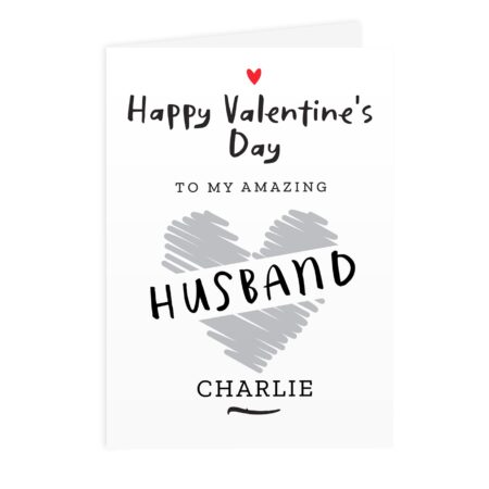 Personalised Happy Valentine’s Day Card: 3 - Greeting Cards By Gift Moments