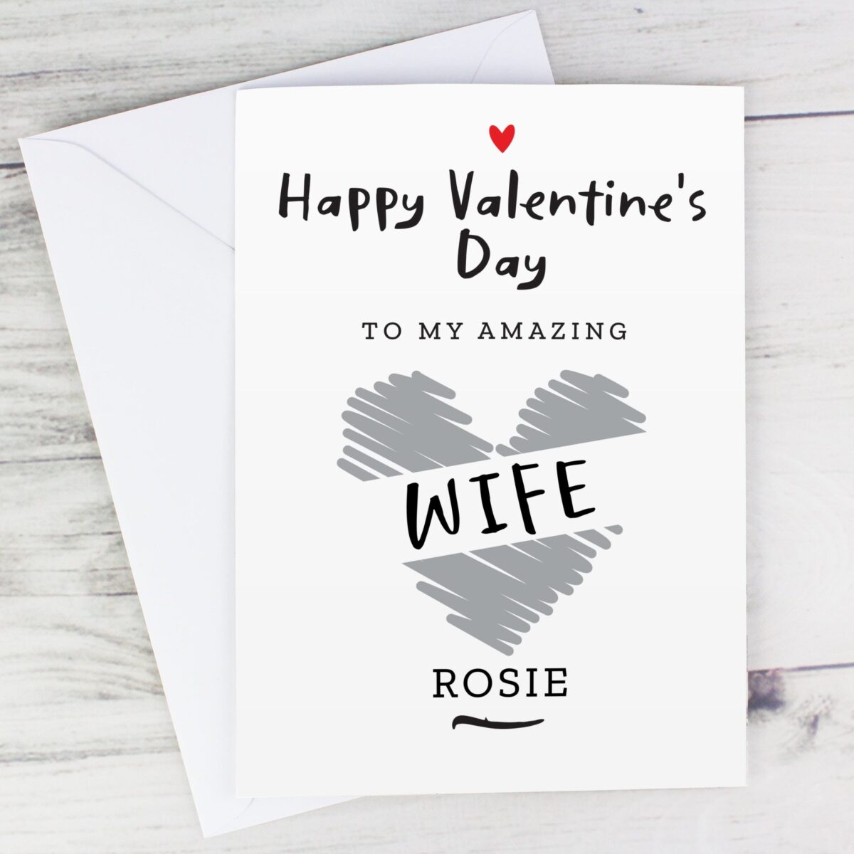 Personalised Happy Valentine’s Day Card: 1 - Greeting Cards By Gift Moments
