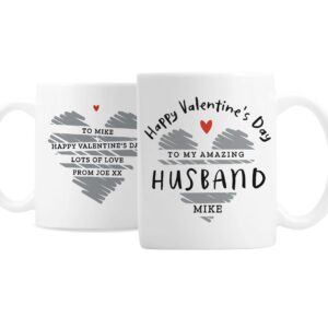 Personalised Happy Valentine’s Day Mug: 3 - Mugs By Gift Moments