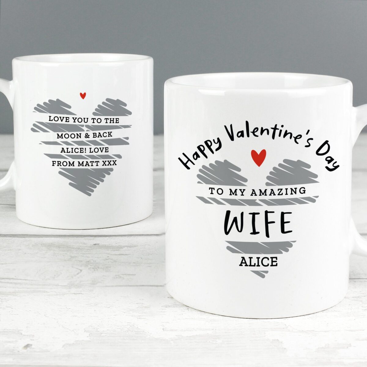 Personalised Happy Valentine’s Day Mug: 4 - Mugs By Gift Moments