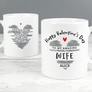 Personalised Happy Valentine’s Day Mug: 4 - Mugs By Gift Moments