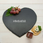 Personalised Hashtag Heart Slate Cheese Board: 1 - Cheese Boards By Gift Moments