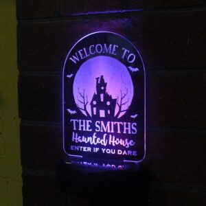 Personalised Haunted House Halloween Solar Light: 2 - Solar Lights By Gift Moments
