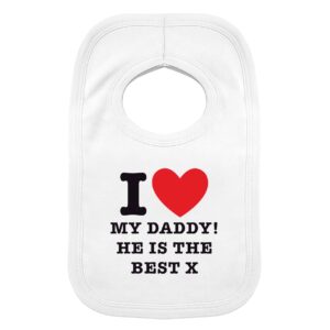Personalised I HEART 0-3 Months Baby Bib: 2 - Baby Clothing By Gift Moments
