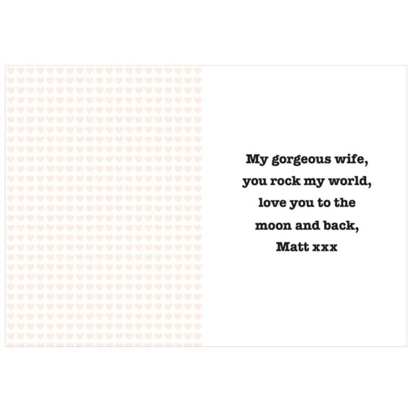 Personalised I HEART Card: 2 - Greeting Cards By Gift Moments