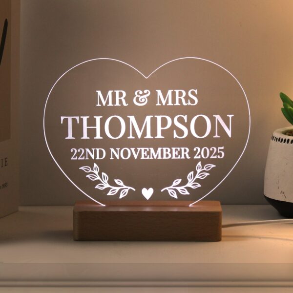 Personalised Heart LED Light for Couples: 1 - LED Lighting By Gift Moments