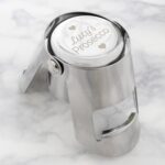 Personalised Heart Motif Prosecco Bottle Stopper: 1 - Barware By Gift Moments
